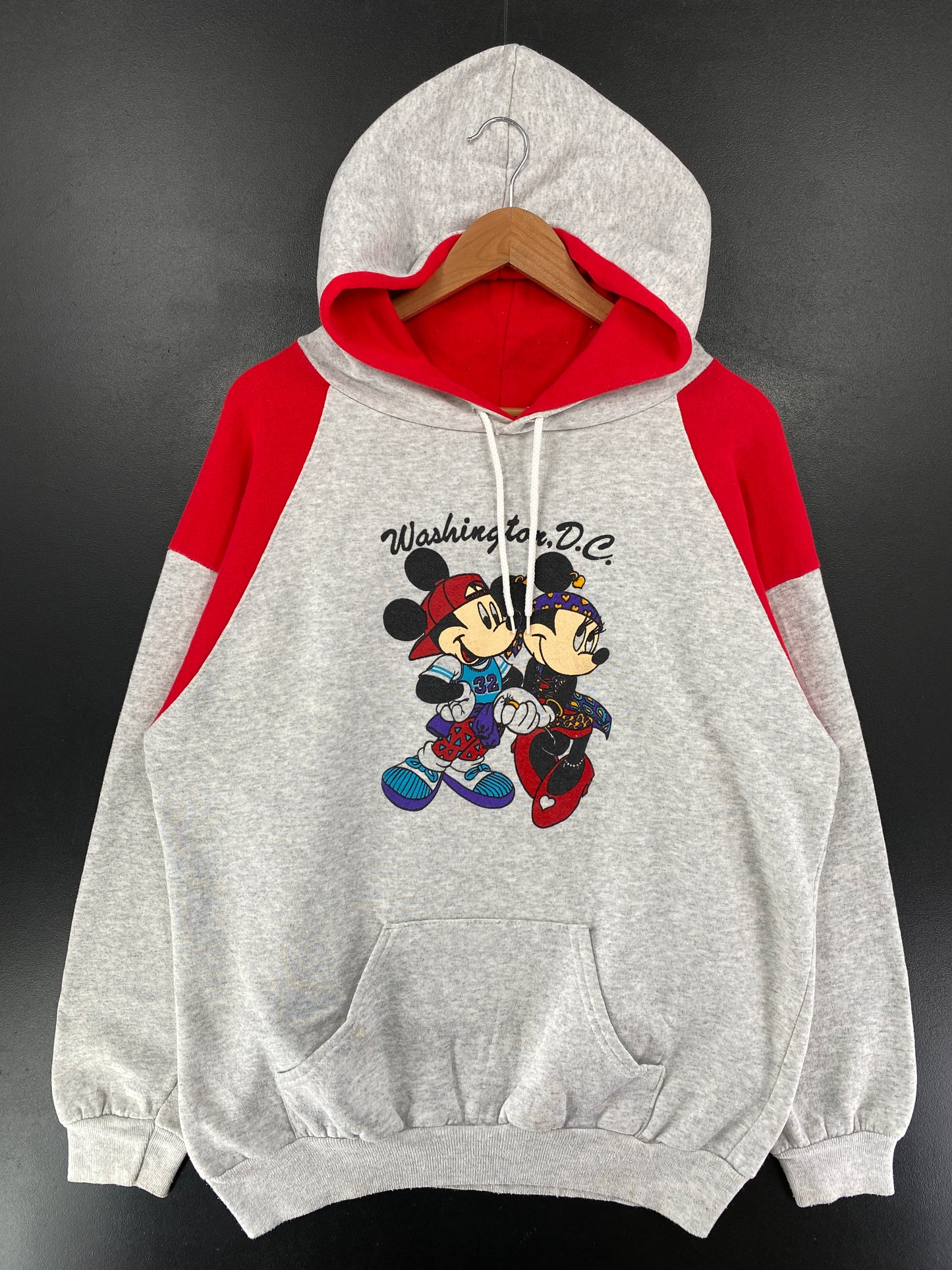 80’s DISNEY MICKEY AND MINNIE Size XL Vintage Hoodie Sweat-shirt / G6911S