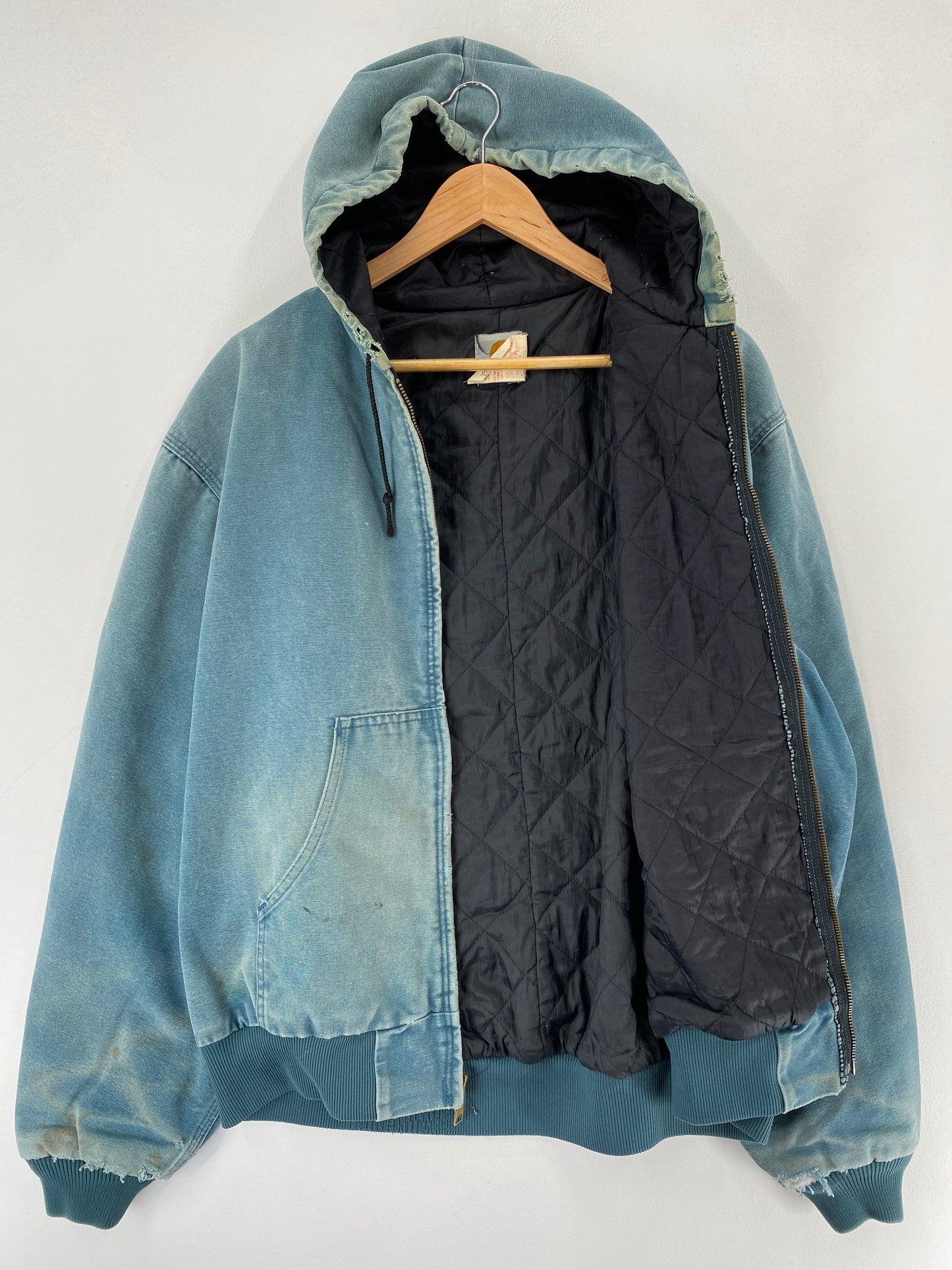 .90's CARHARTT Made in USA Size XL Zip-Up Hoodie Duck Jacket / F2949J
