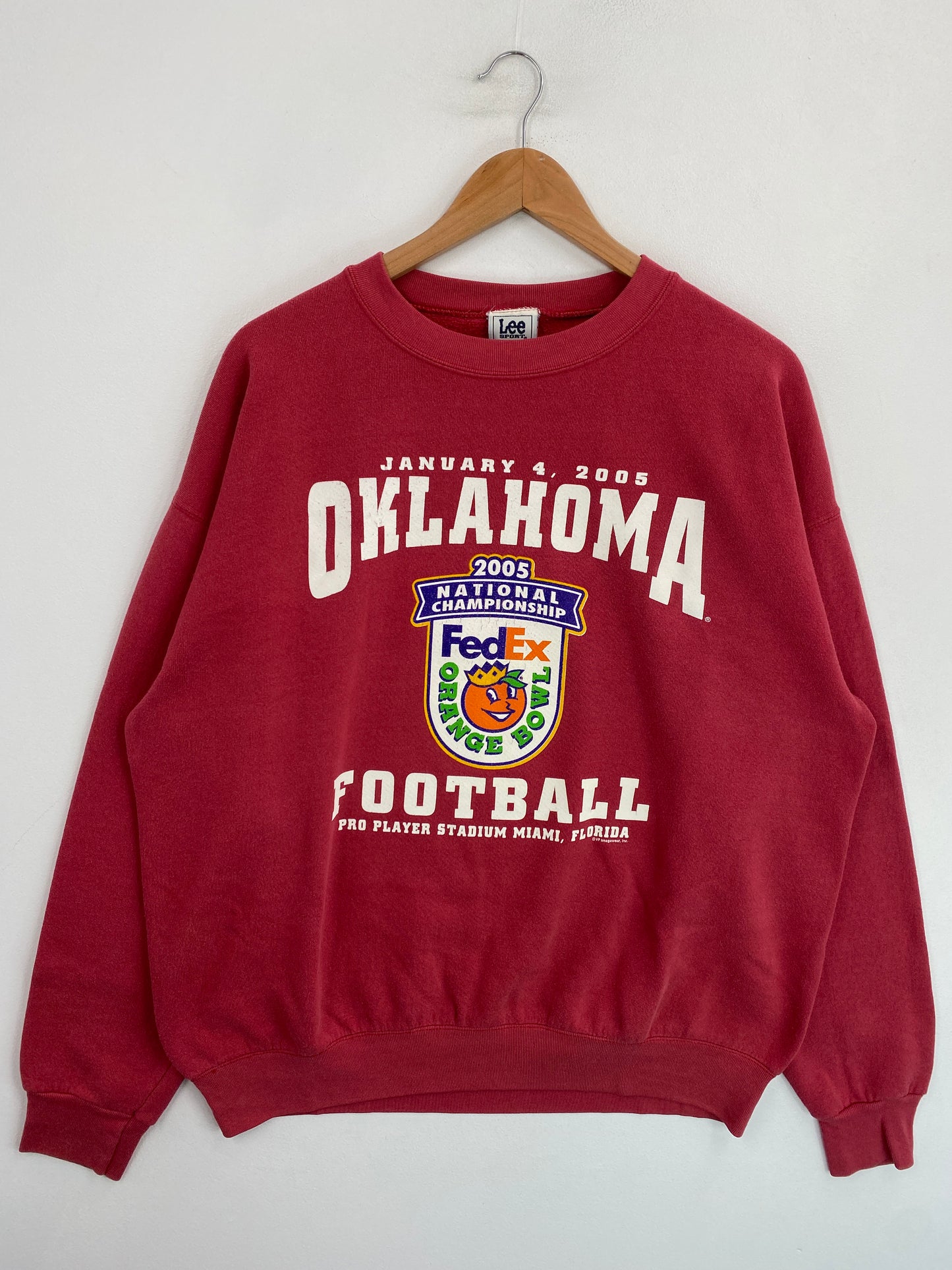 2005 OKLAHOMA FOOTBALL Size L College Sweat-shirt / G6959S