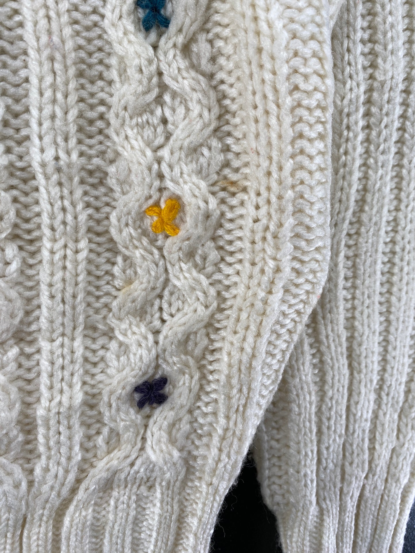 Vintage Cardigan Size Ladies L Knit Sweater / G6991K