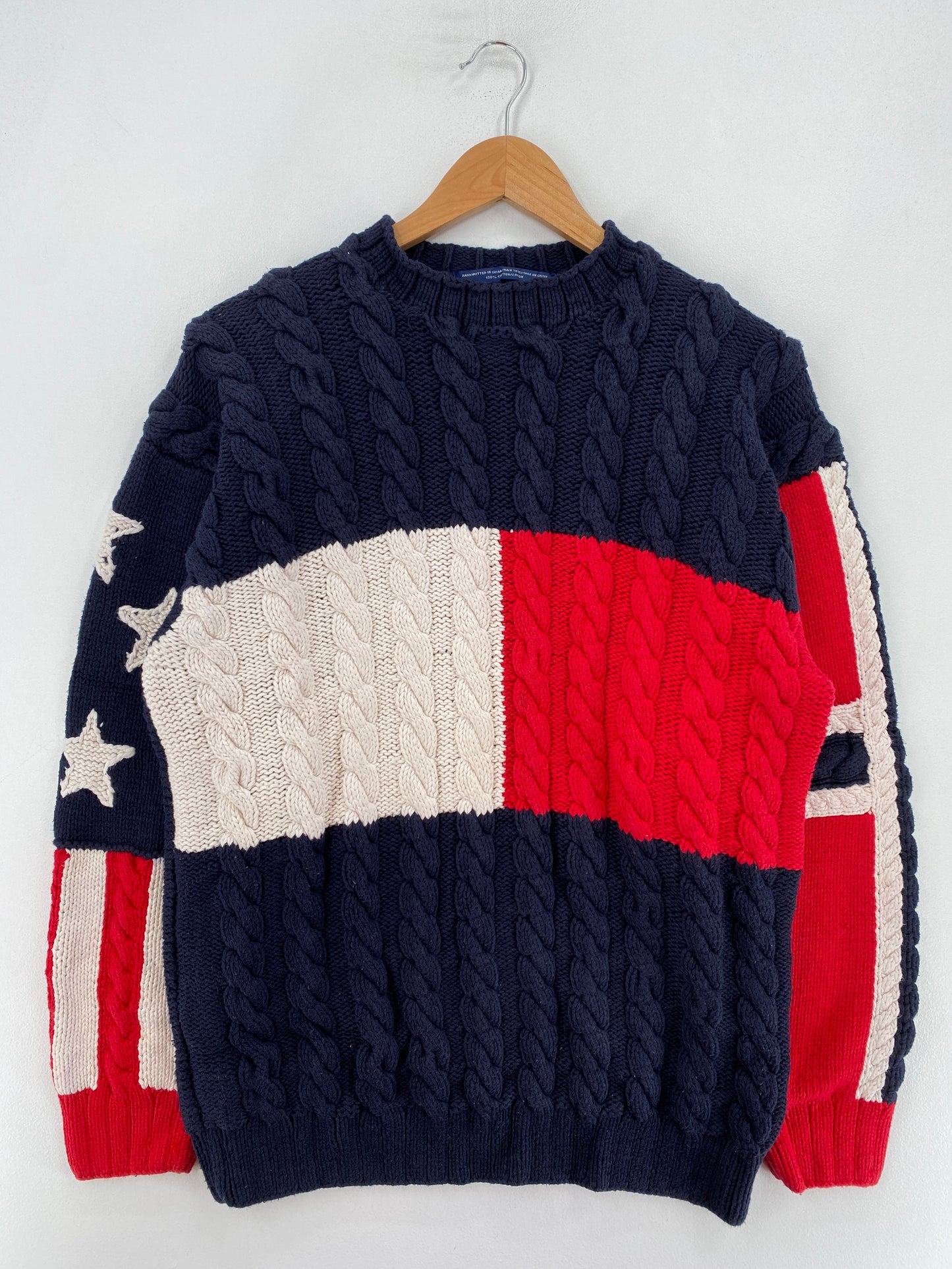 90’s TOMMY HILFIGER Size L Vintage Knit Sweater / G5292K
