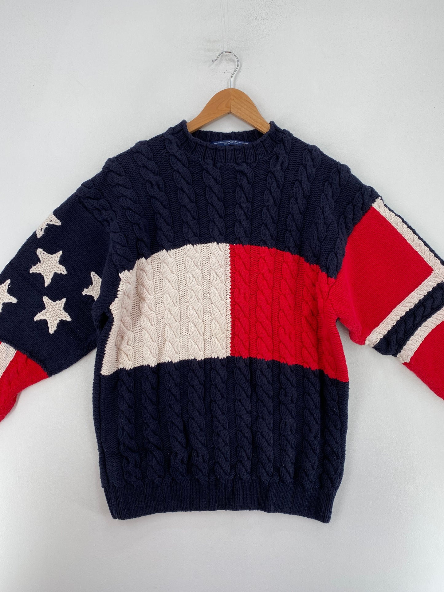 90’s TOMMY HILFIGER Size L Vintage Knit Sweater / G5292K