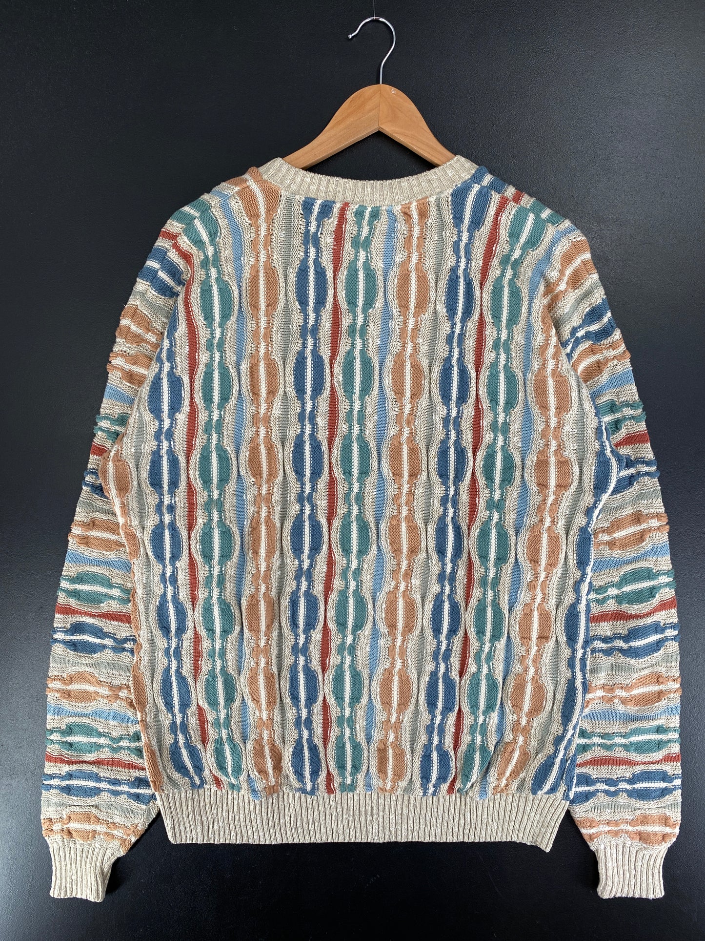Vintage COOGI STYLE Made in USA Size L Cotton Knit Sweater / G4824K