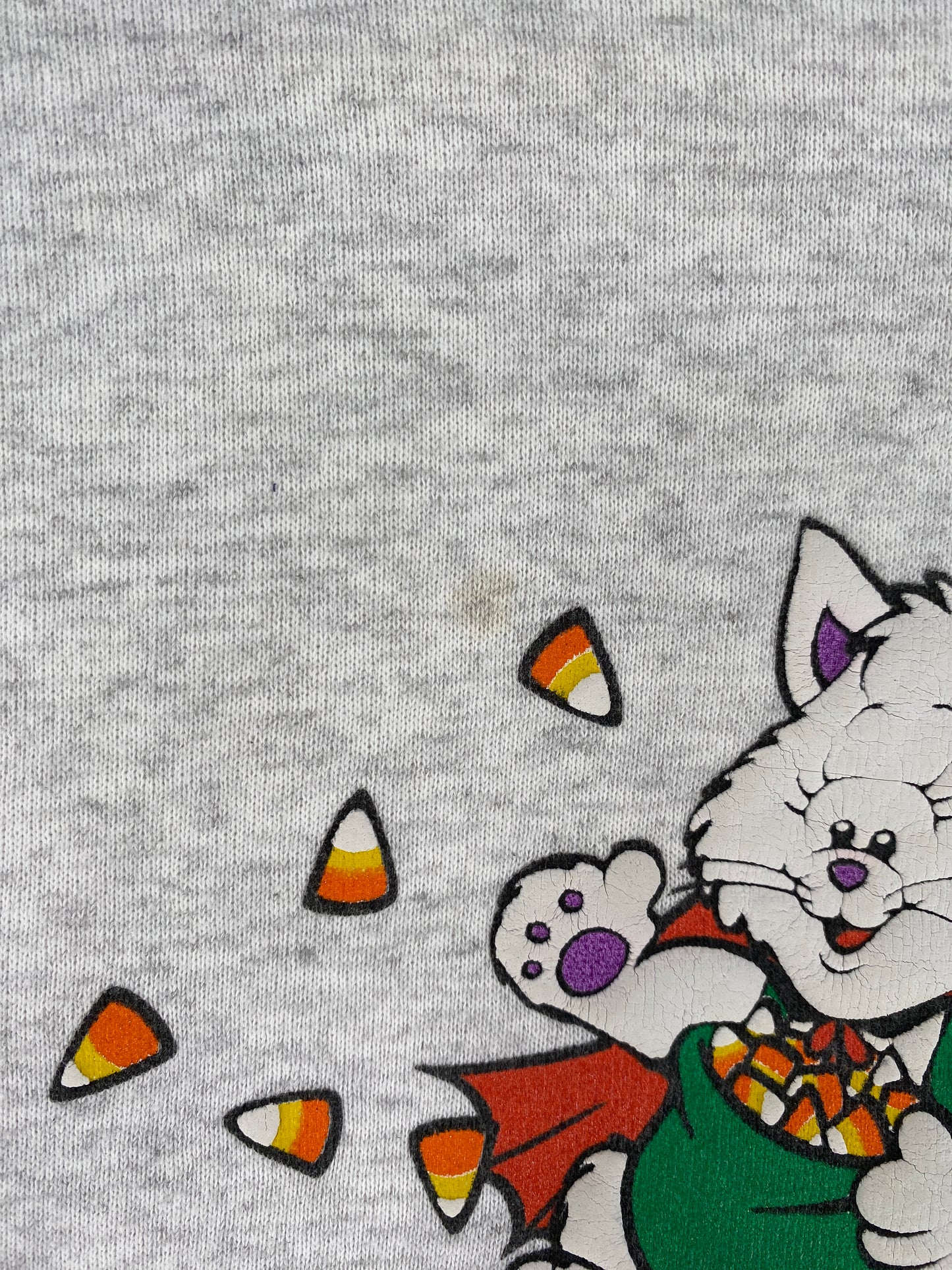 90's CATS HALLOWEEN Made in USA Size XL Vintage Sweat-Shirt / F3121S