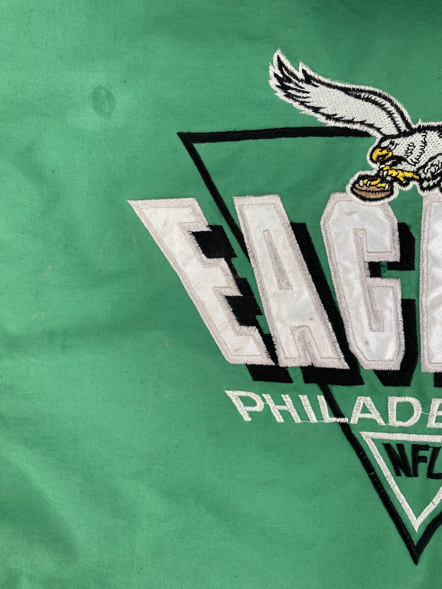 90’s PHILADELPHIA EAGLES Size XXL NFL Nylon Jacket / F9827J