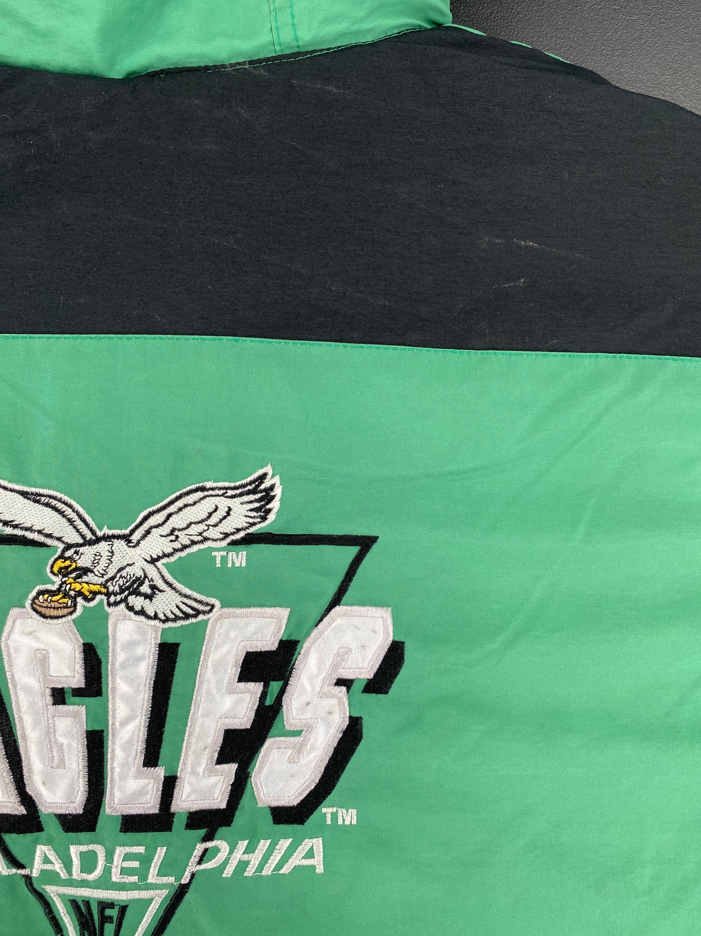 90’s PHILADELPHIA EAGLES Size XXL NFL Nylon Jacket / F9827J