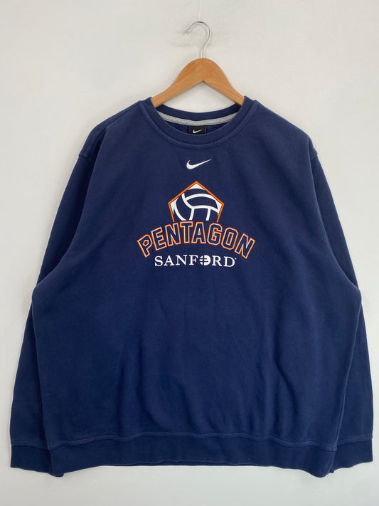 00' NIKE x SANFORD PENTAGON Size XXL Vintage Sweat-Shirt / G7073S