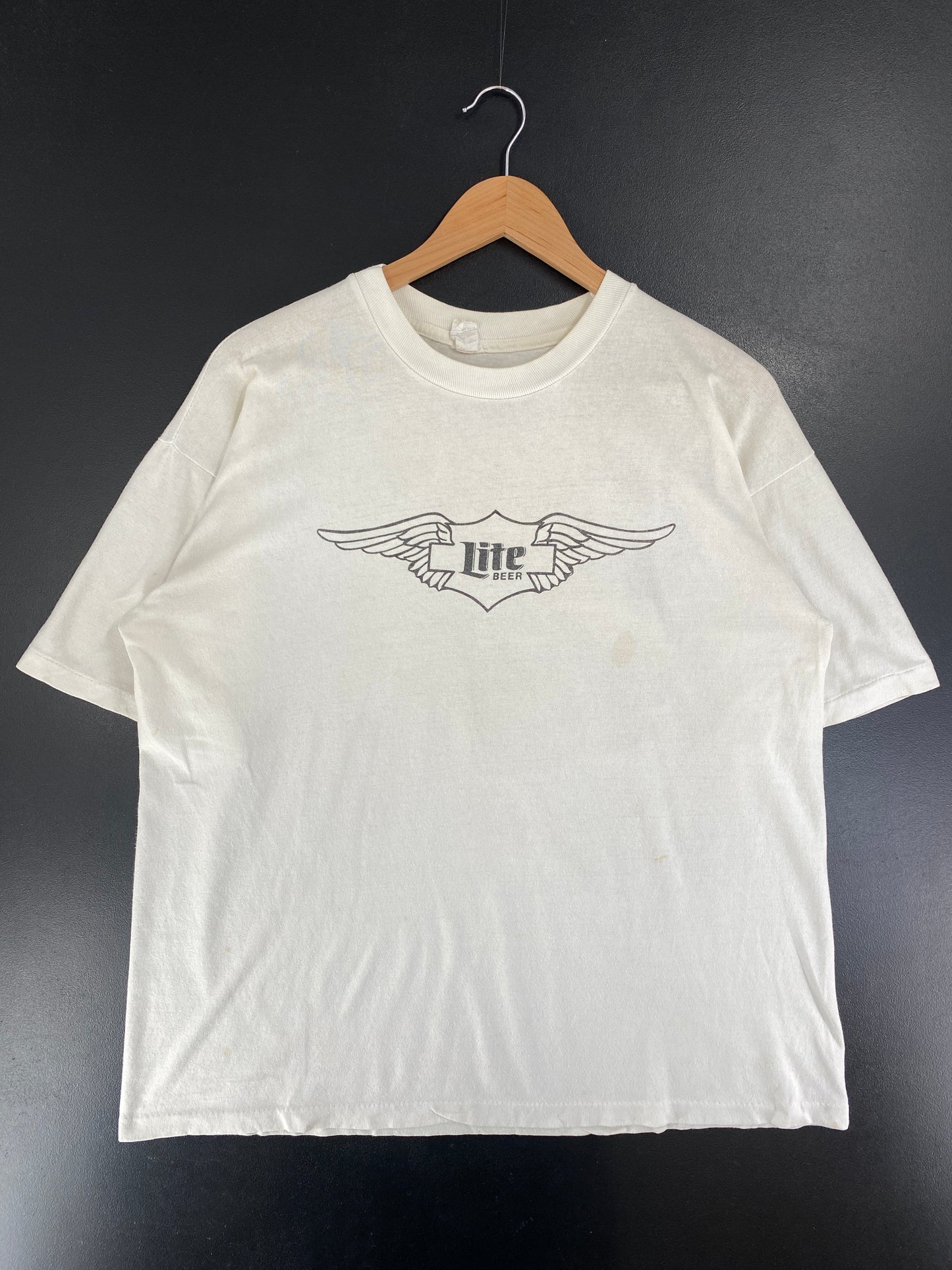 Vintage MILLER LITE Size Approx.L T-Shirt / G3511T