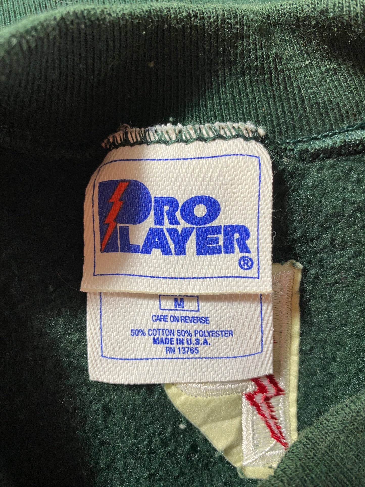 90's PRO PLAYER x GREEN BAY PACKERS Made in USA Size M Vintage NFL Sweat-Shirt / G1026S