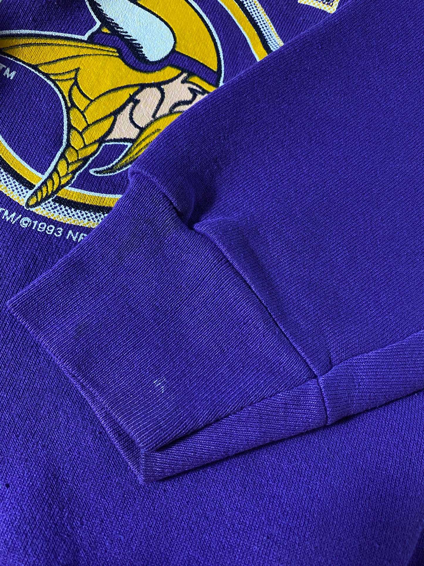 1993 MINNESOTA  VIKINGS Made in USA Size XXL Vintage NFL Sweat-Shirt / F9196S