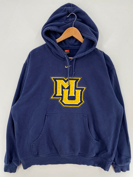00' NIKE x MICHIGAN Size L Vintage College Hoodie Sweat-Shirt / F9203S