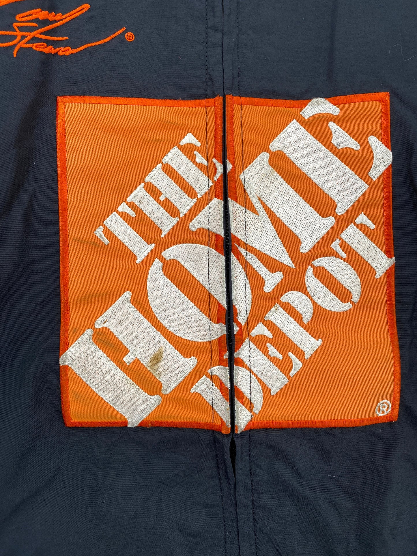 Vintage NASCAR TONY STEWART x HOME DEPOT Size M Vintage Racing Nylon Jacket / F5809N