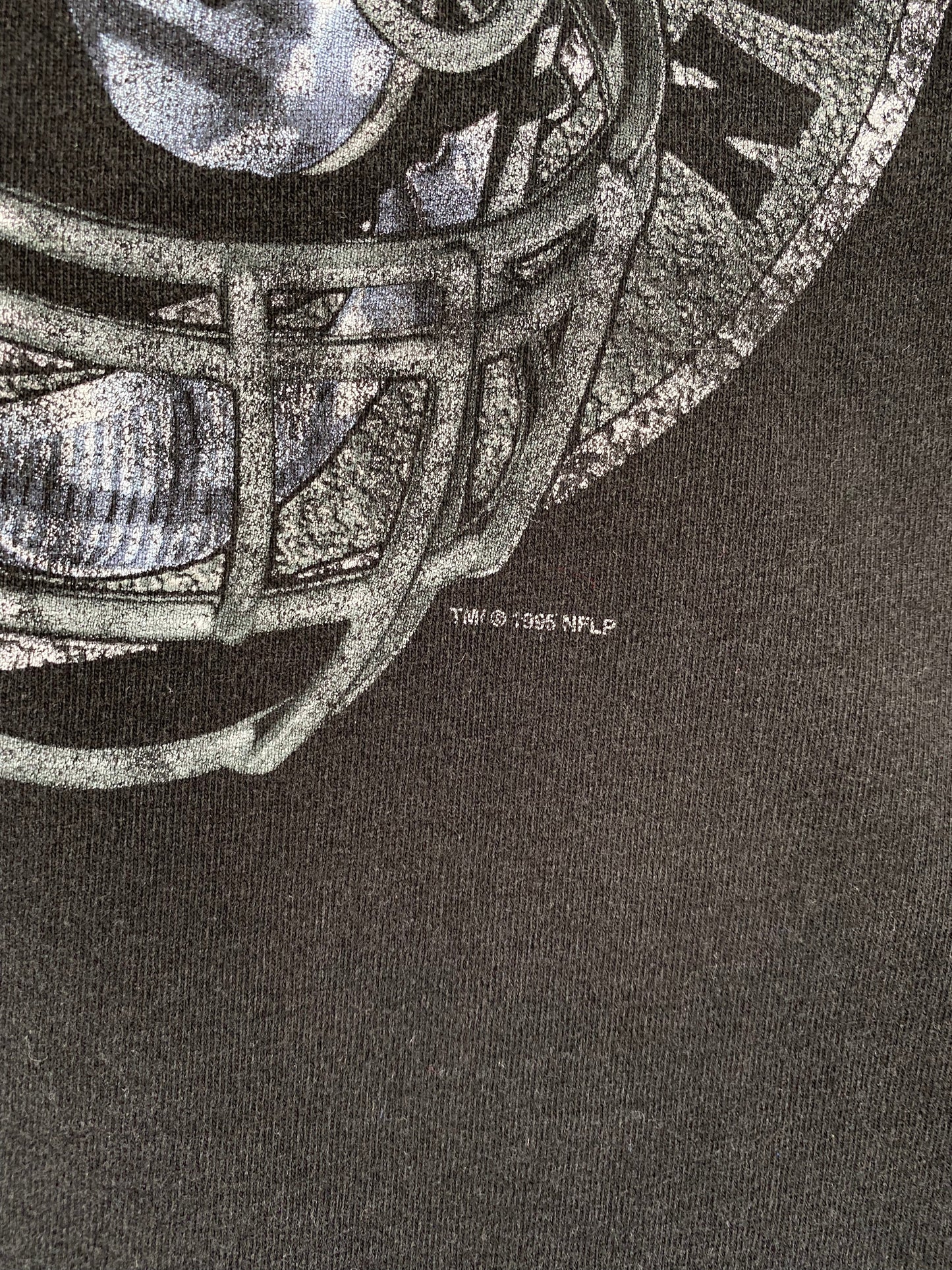1995 OAKLAND RAIDERS Size No Tag (Approx.XL) Vintage NFL T-Shirt / F4780T