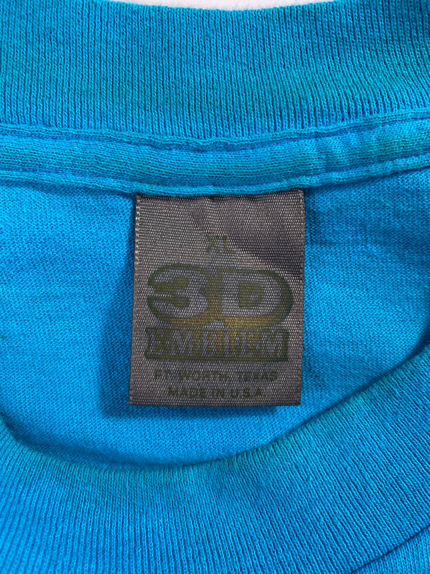 1990 HARLEY DAVIDSON 3D Emnlem Made in USA Size XL Vintage T-Shirt / G3416T