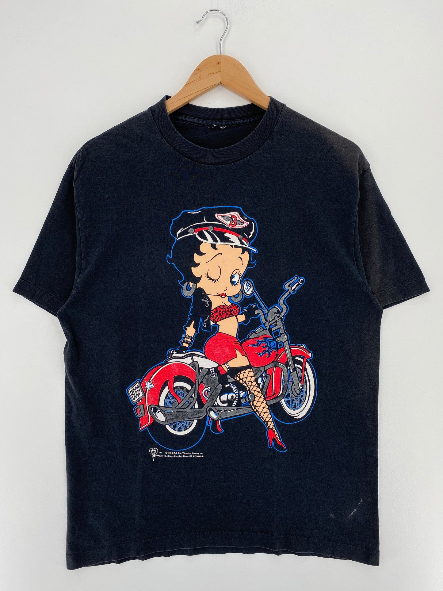 1992 BETTY BOOP Size No Tag (Approx.M) Vintage T-Shirt /F2928T