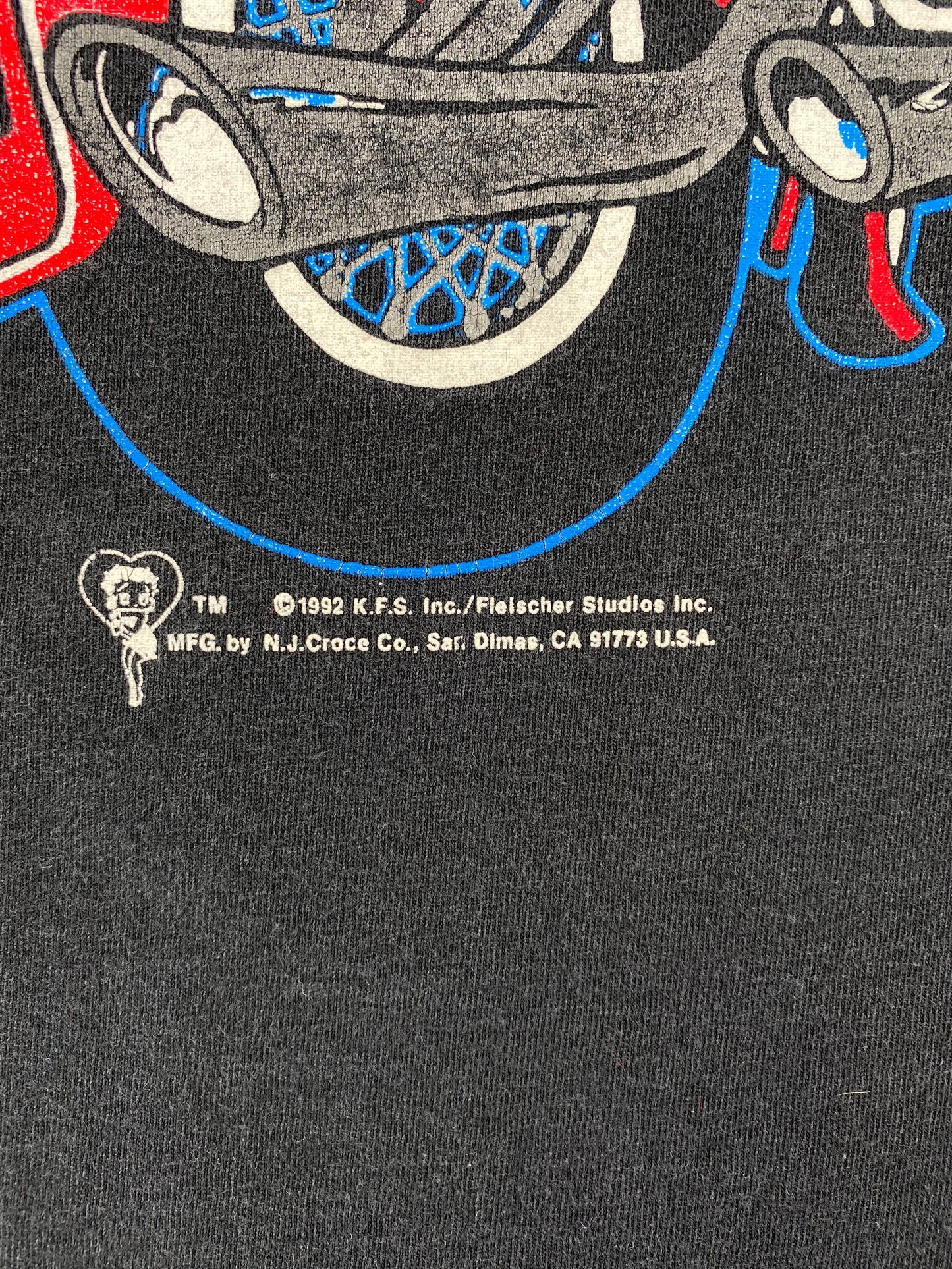 1992 BETTY BOOP Size No Tag (Approx.M) Vintage T-Shirt /F2928T