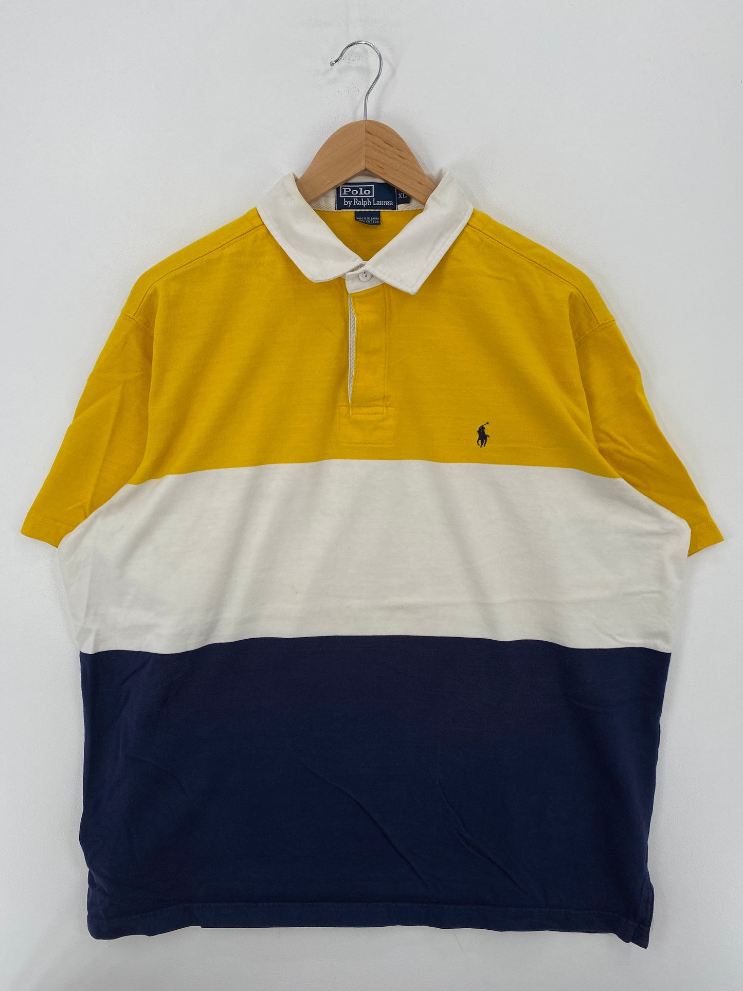 .90’s POLO RALPH LAUREN Size XL Vintage Rugby-Shirt / E8591B