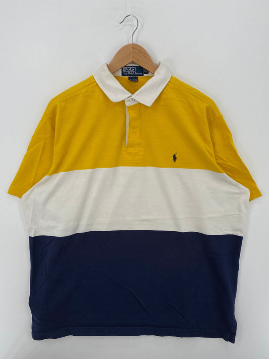 .90’s POLO RALPH LAUREN Size XL Vintage Rugby-Shirt / E8591B
