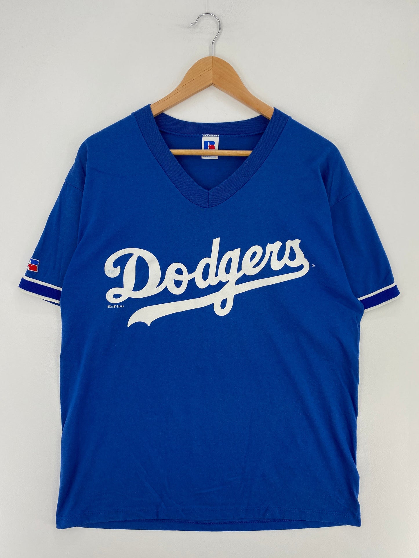 1995 LOS ANGELES DODGERS Made in USA Size L Vintage NFL T-shirt / F2127T