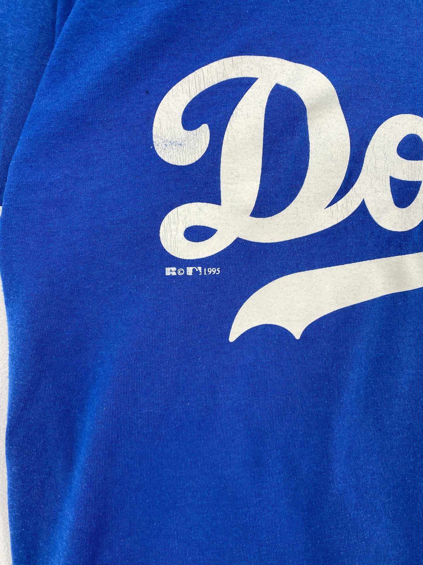 1995 LOS ANGELES DODGERS Made in USA Size L Vintage NFL T-shirt / F2127T