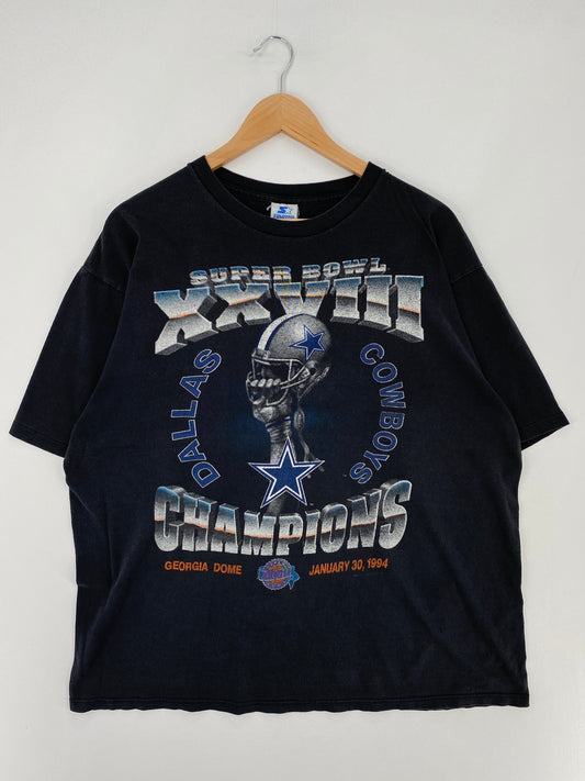 1994 STARTER x DALLAS COWBOYS Made in USA Size XL Vintage NFL T-shirt / F2128T