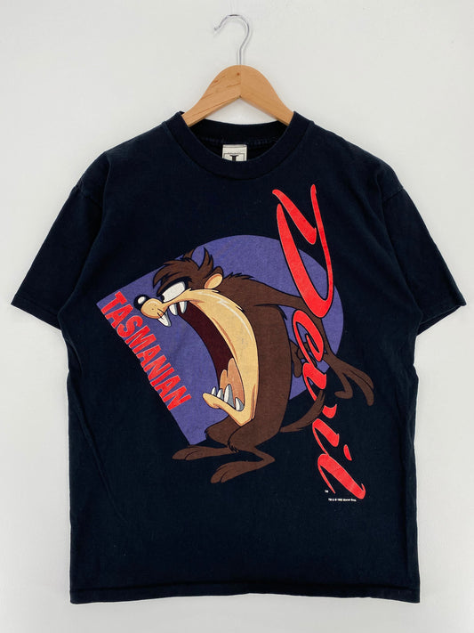 1993 LOONEY TUNES TAZ Made in USA Size L Vintage T-Shirt / F3889T