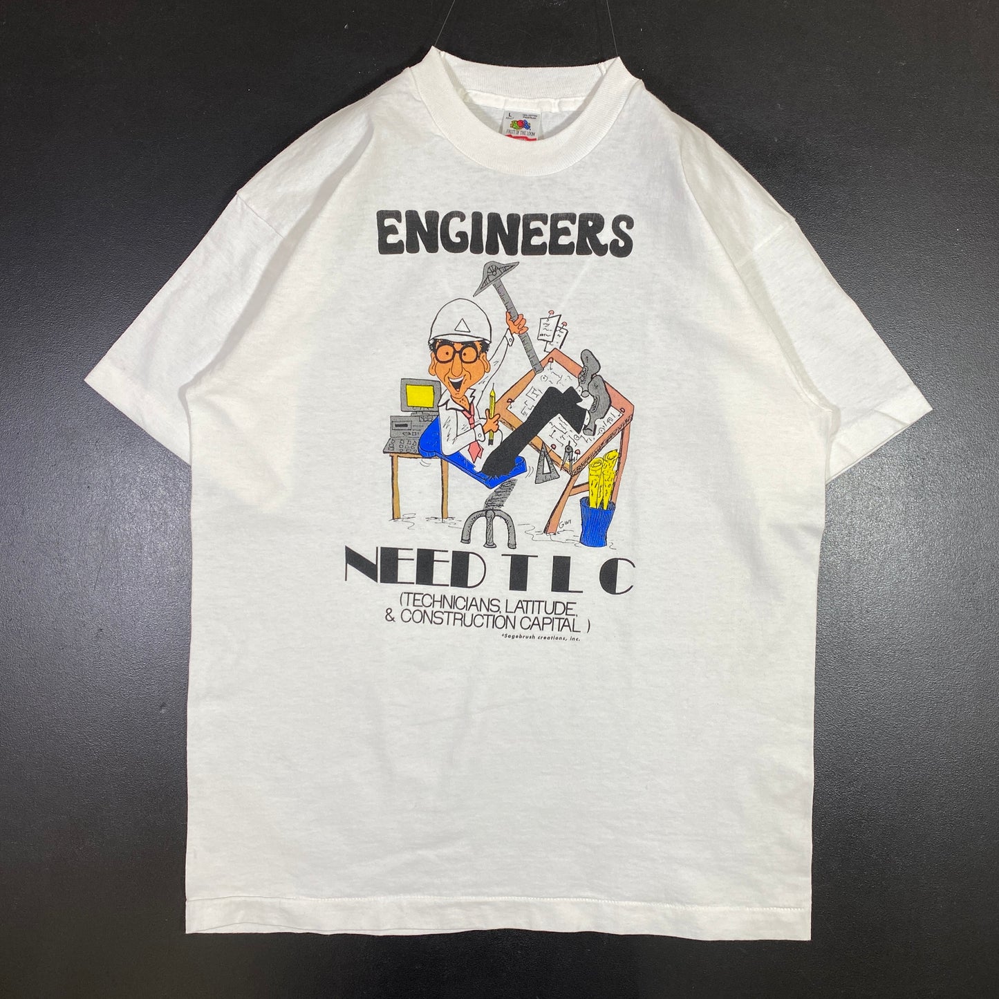 (L) 90’s ENGINEERS T-Shirt / A0684T