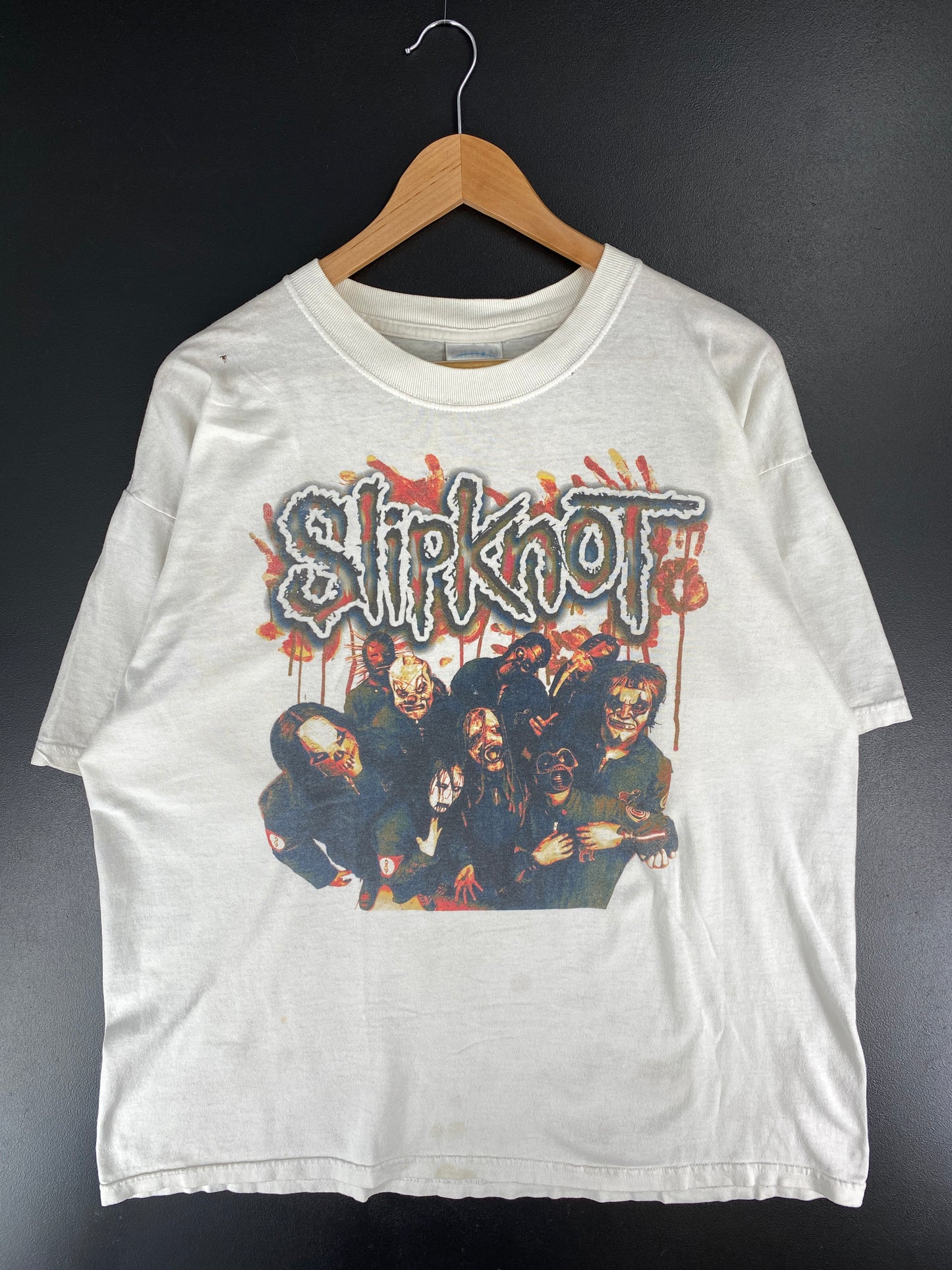 00’ SLIPKNOT Size XL Vintage Music T-shirt / E6981T
