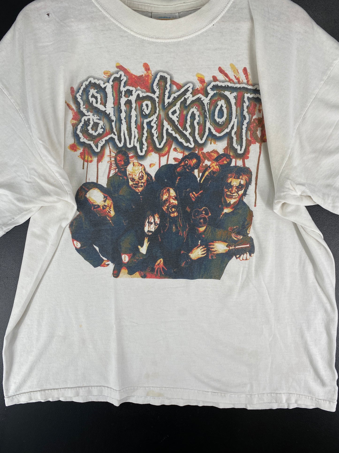 00’ SLIPKNOT Size XL Vintage Music T-shirt / E6981T