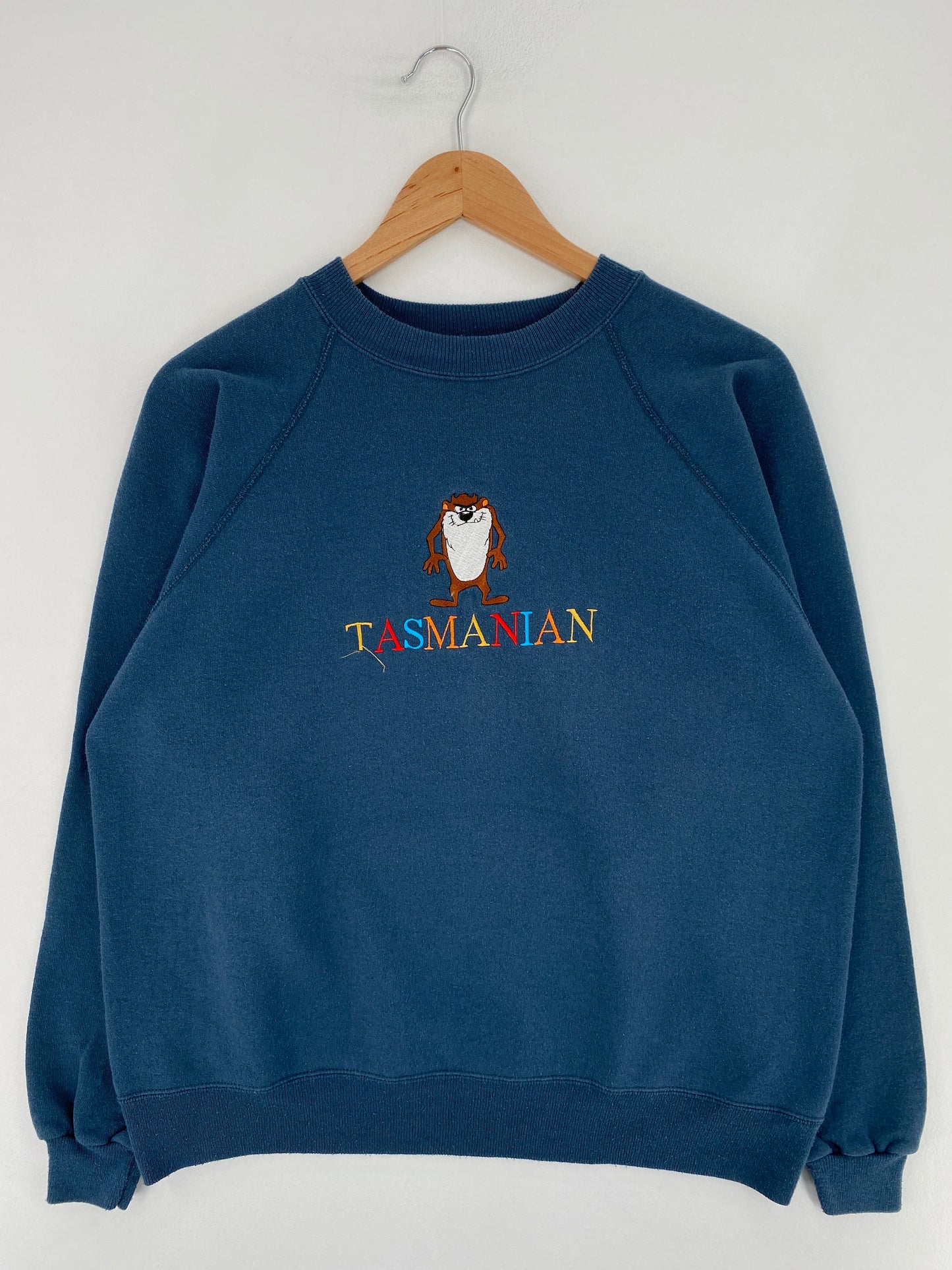 90's LOONEY TUNES TAZ Made in USA Size L Vintage Sweat-shirt / G4800S