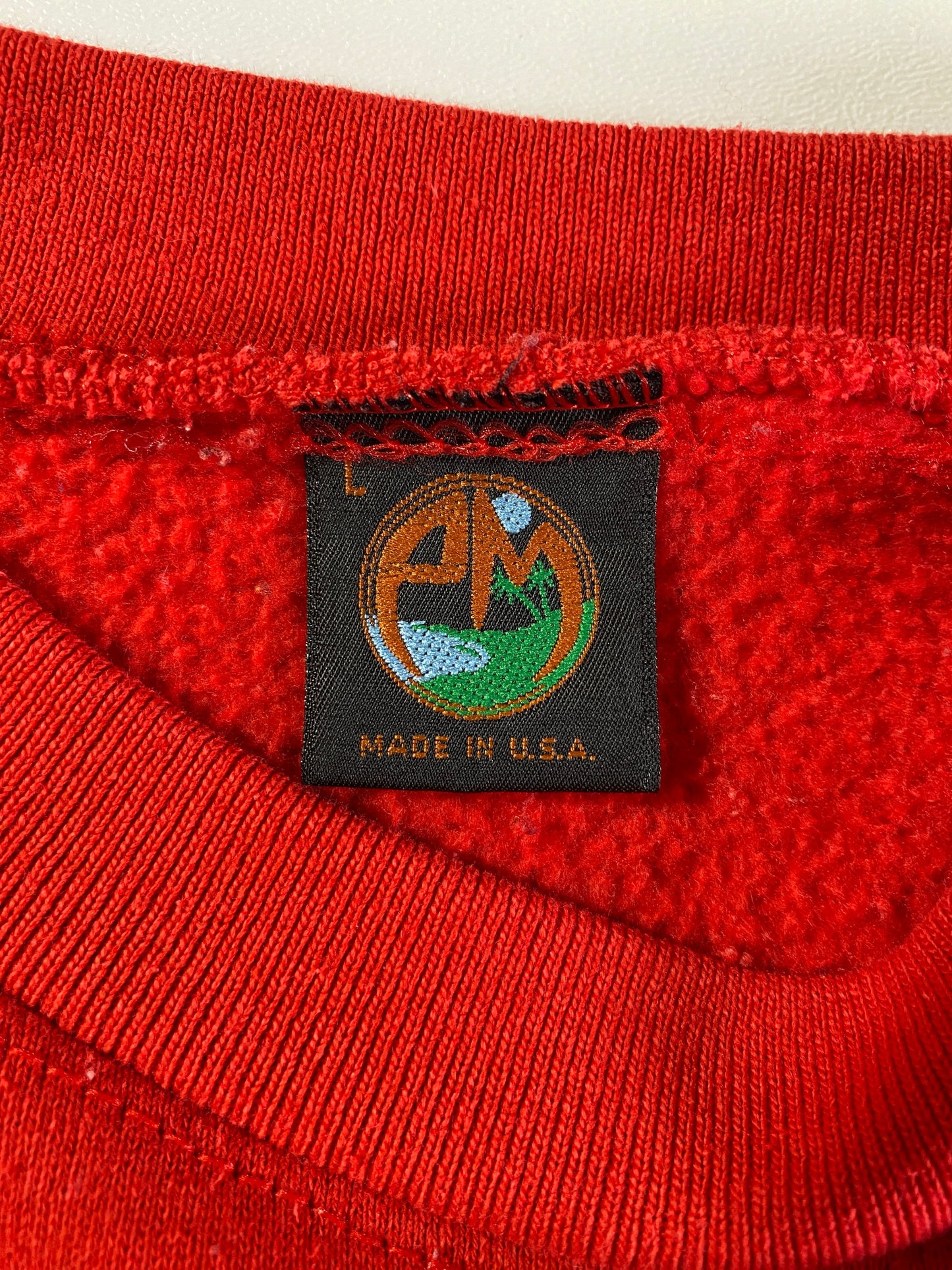 1989 MISSOURI TIGERS Made in USA Size L Vintage College Sweat-shirt / G2181S