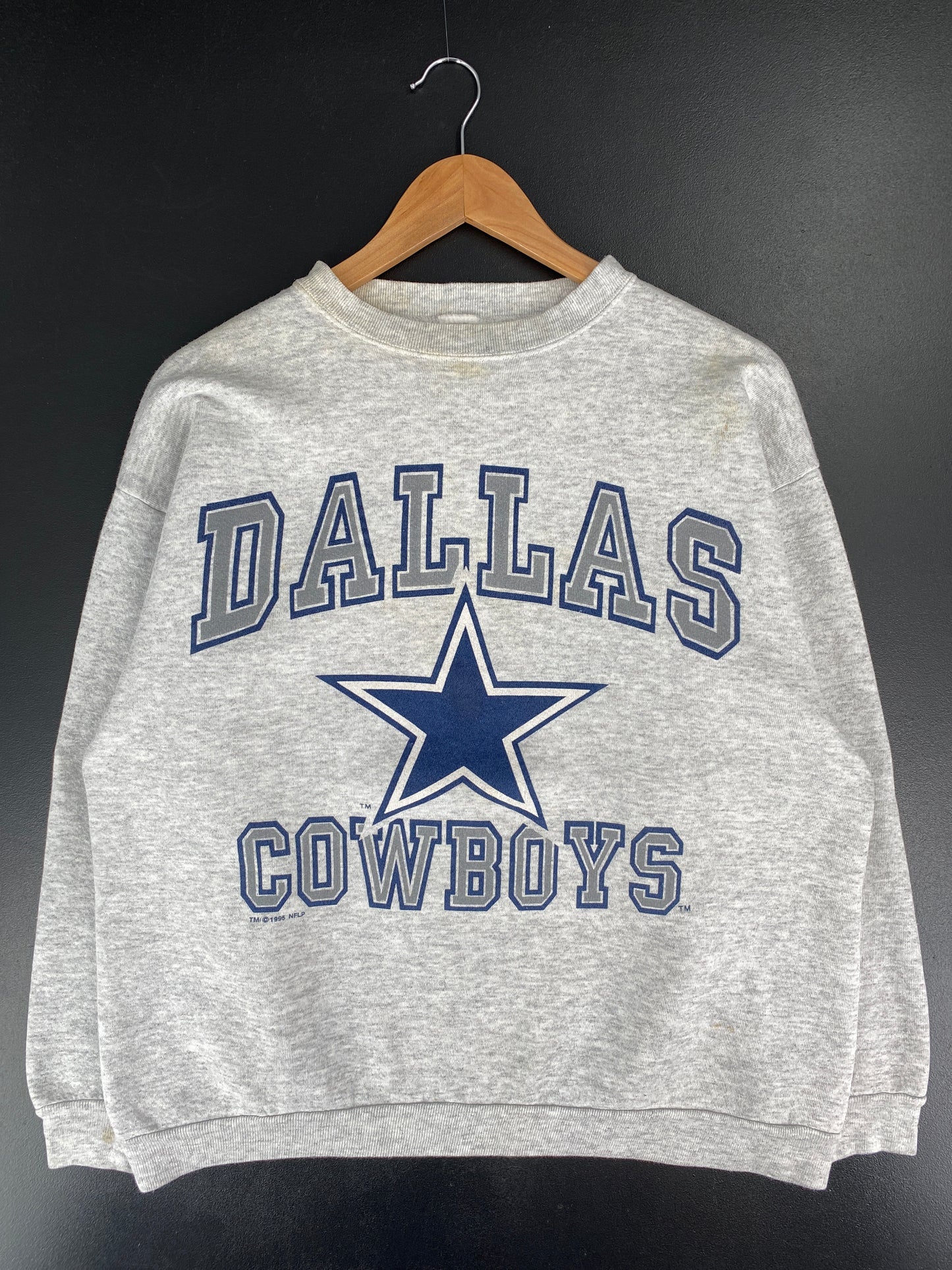 1995 DALLAS COWBOYS Size No Tag (Approx.M) Vintage NFL Sweat-Shirt / E7744S