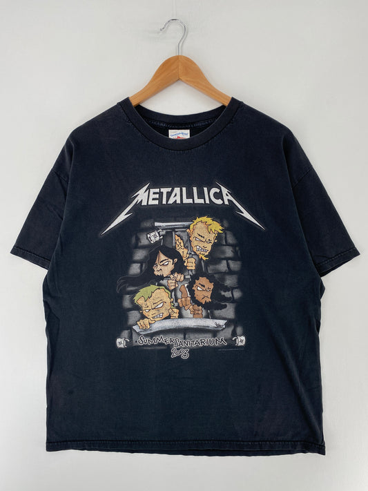 .2003 METALLICA Size XL Vintage Music T-shirt / E7772T