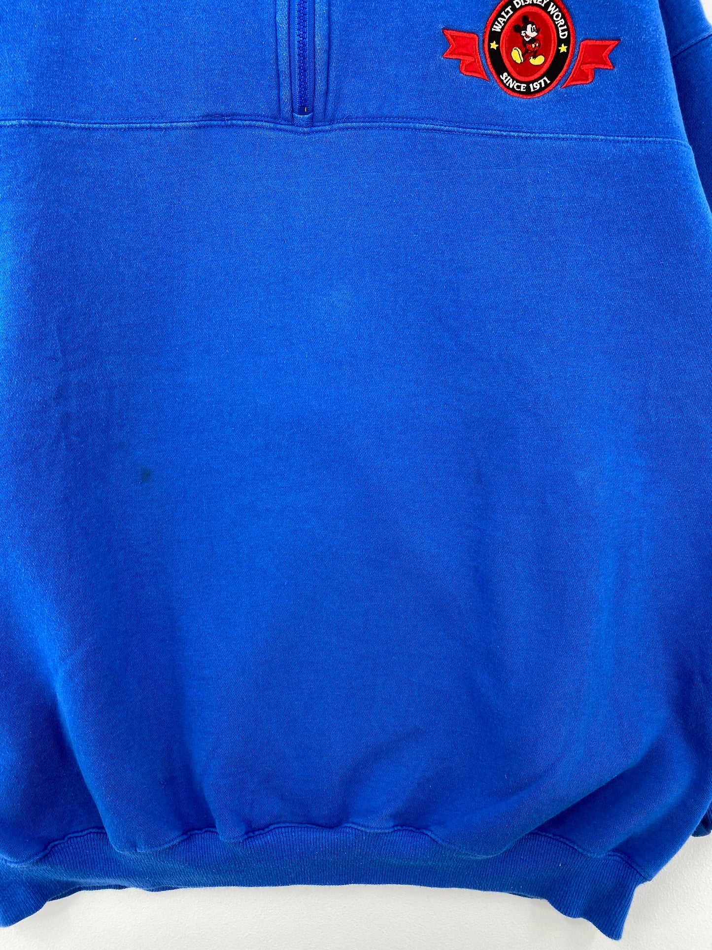 90's DISNEY MICKEY Size L Vintage Half Zip Sweat-shirt / G5036S