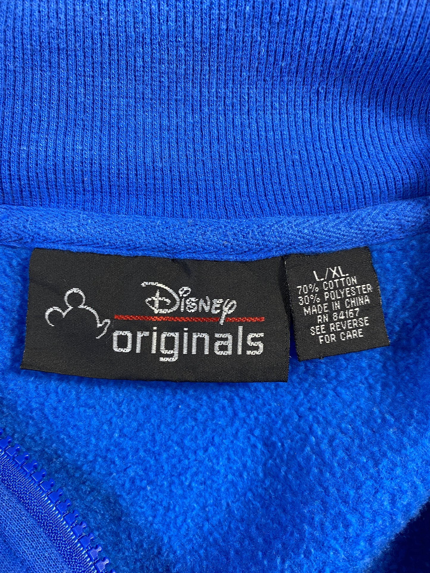 90's DISNEY MICKEY Size L Vintage Half Zip Sweat-shirt / G5036S