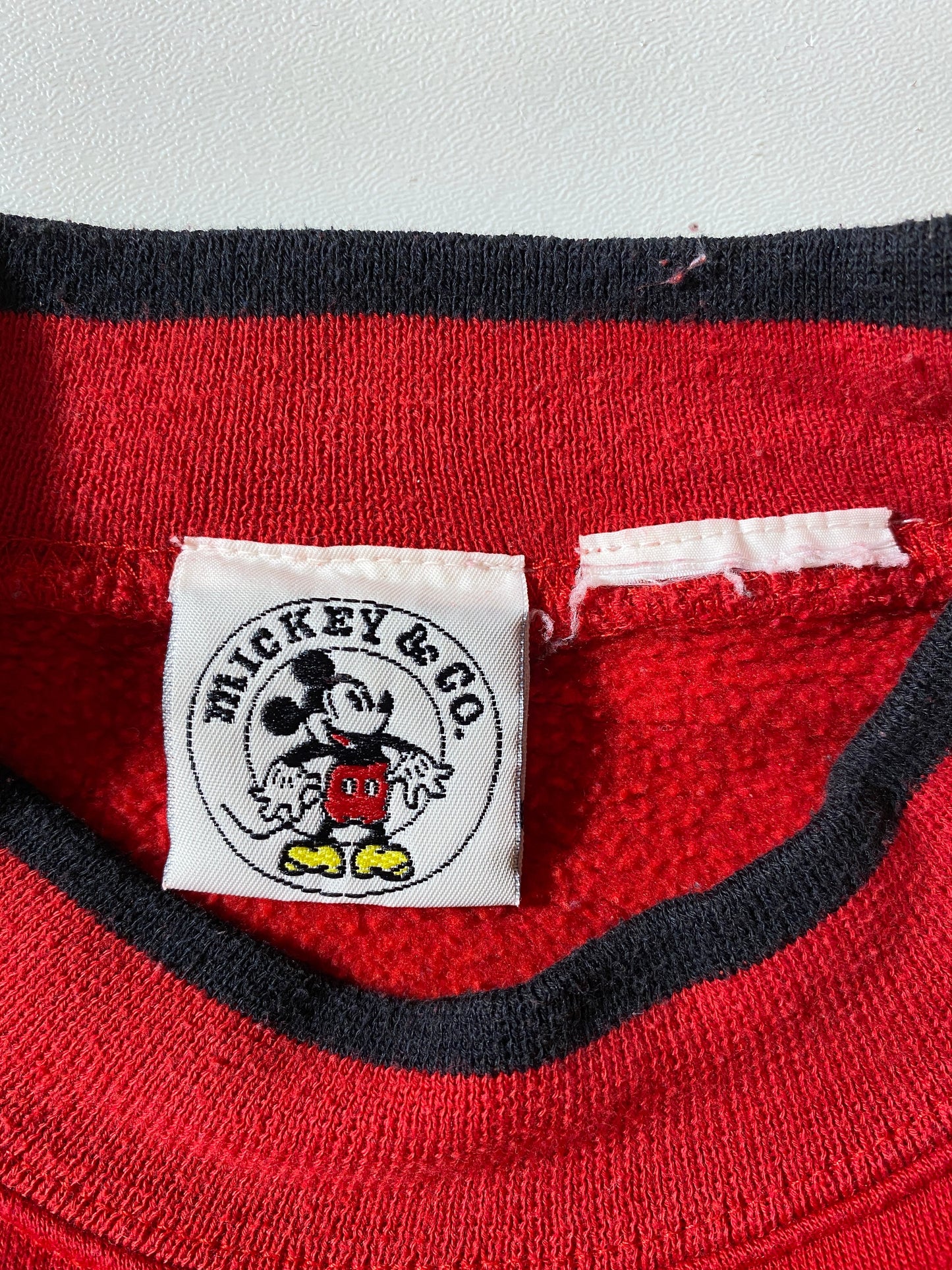 .90's DISNEY MICKEY Size No Tag (Approx.M) Vintage Sweat-shirt / F3031S