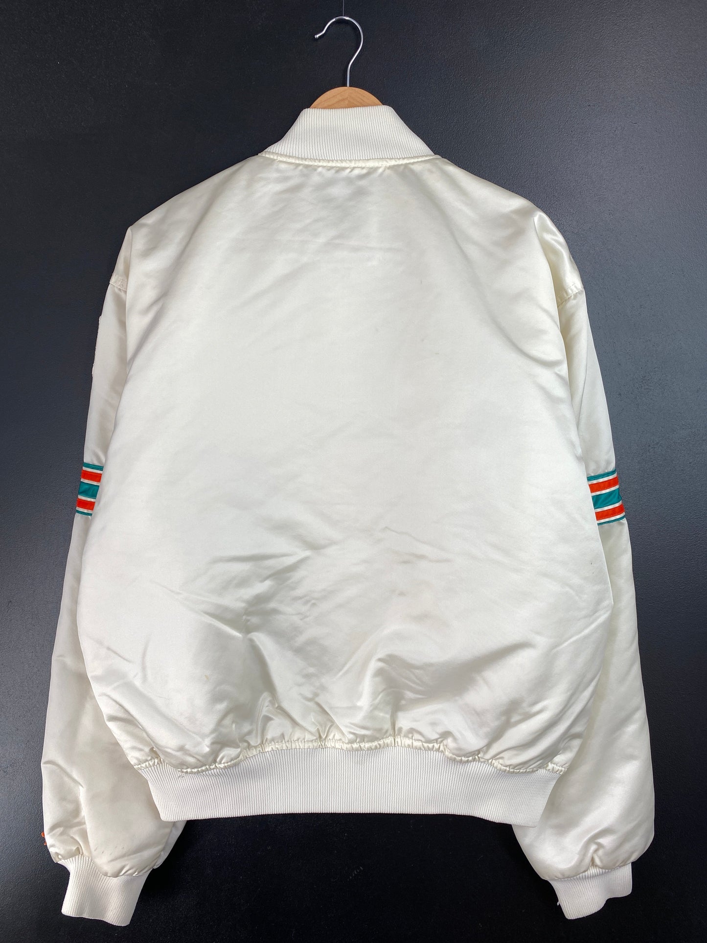 90’s STARTER x DOLPHINS Made in USA Size XL NFL Button down Nylon Jacket / F5833N