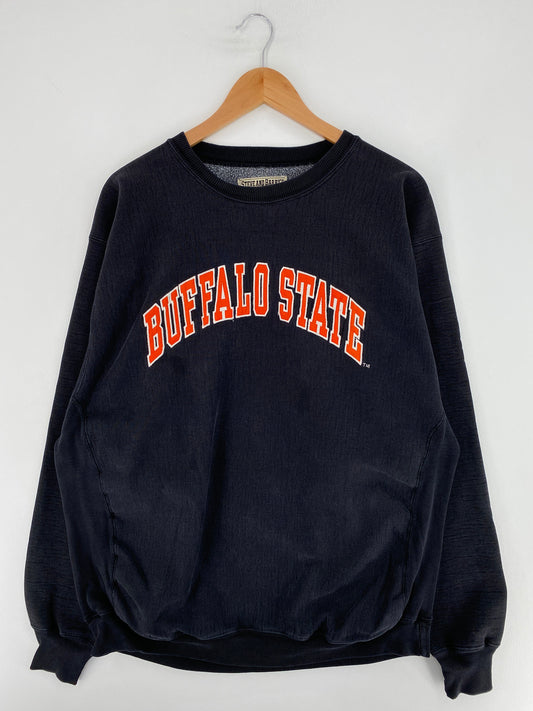 Vintage BUFFALO STATE Size XL Vintage College Sweat-shirt / G6306S