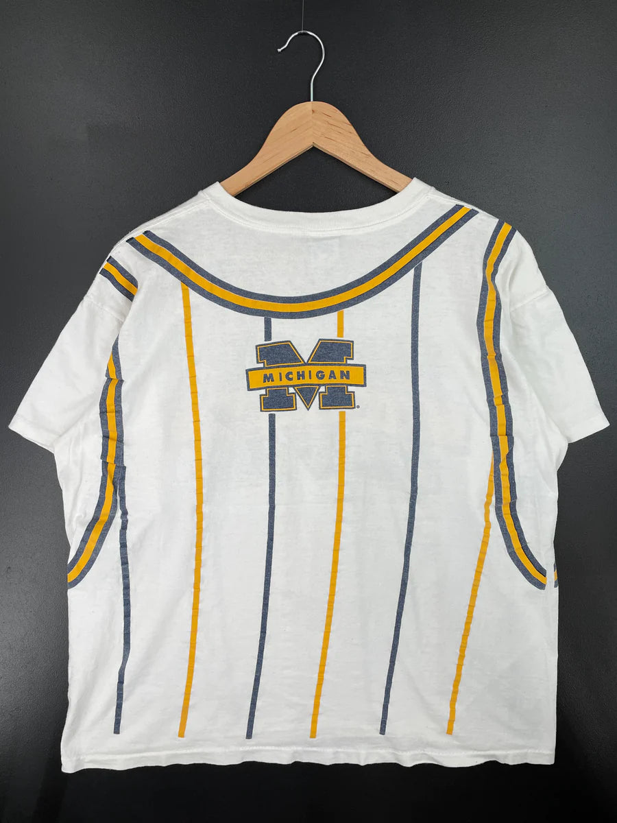 .90's SALEM x MICHIGAN Made in USA Size XL Vintage College T-shirts / E8666T