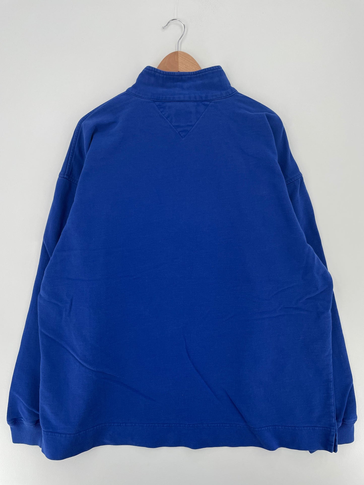 90's TOMMY HILFIGER Size XXL Vintage Half Zip Sweat-shirt / G4237S