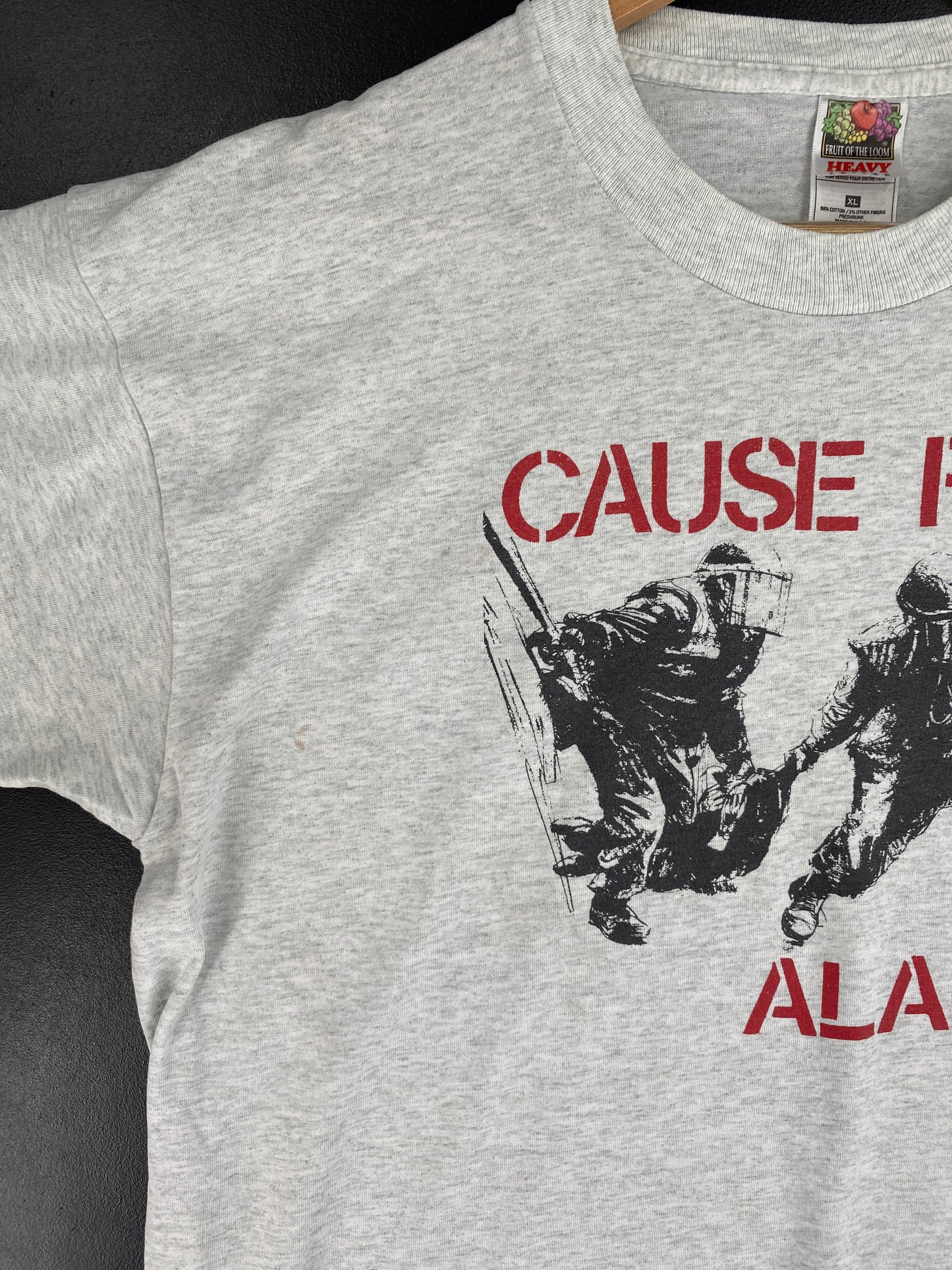 90's Victory Record x CAUSE FOR ALARM Made in USA Size XL Vintage Band T-Shirts / E9544T