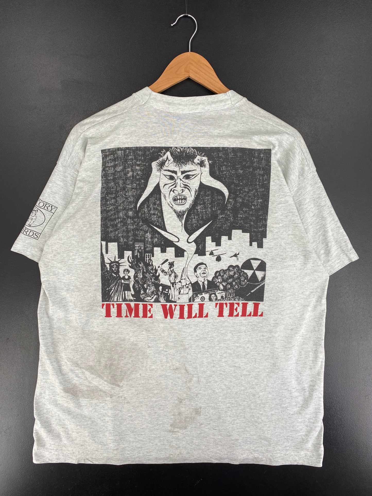 90's Victory Record x CAUSE FOR ALARM Made in USA Size XL Vintage Band T-Shirts / E9544T