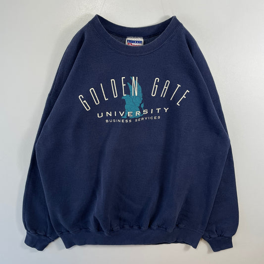 (L) 90’s GOLDEN GATE UNIVERSITY College Sweat-shirt / A0293S