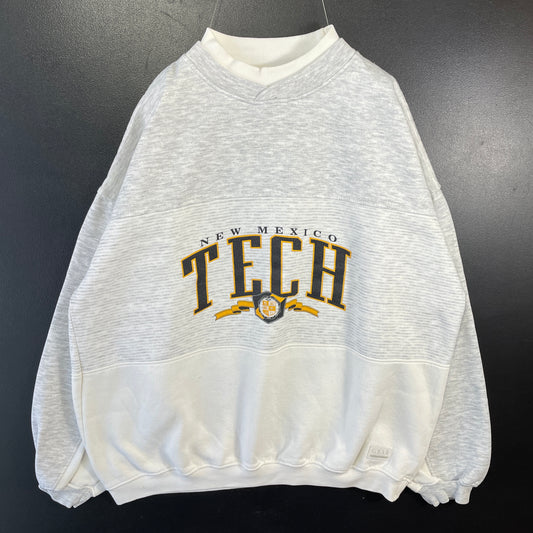 (XL) 90’s NEW MEXICO TECH College Sweat-Shirt / A0292S