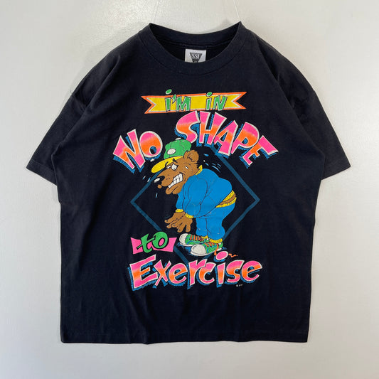 (L) 90's NO SHAPE TO EXERCISE T-Shirts / A0314T