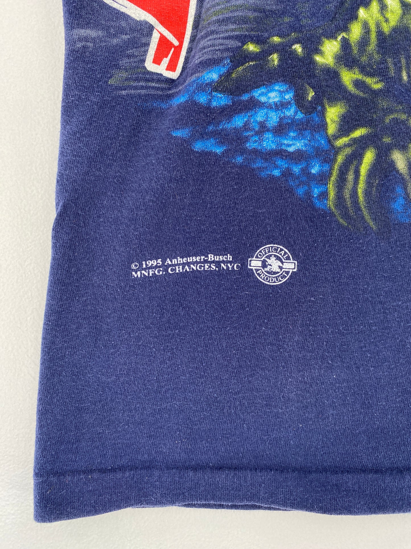 1995 BUDWEISER Made in USA Size M Vintage T-Shirt / E8816T