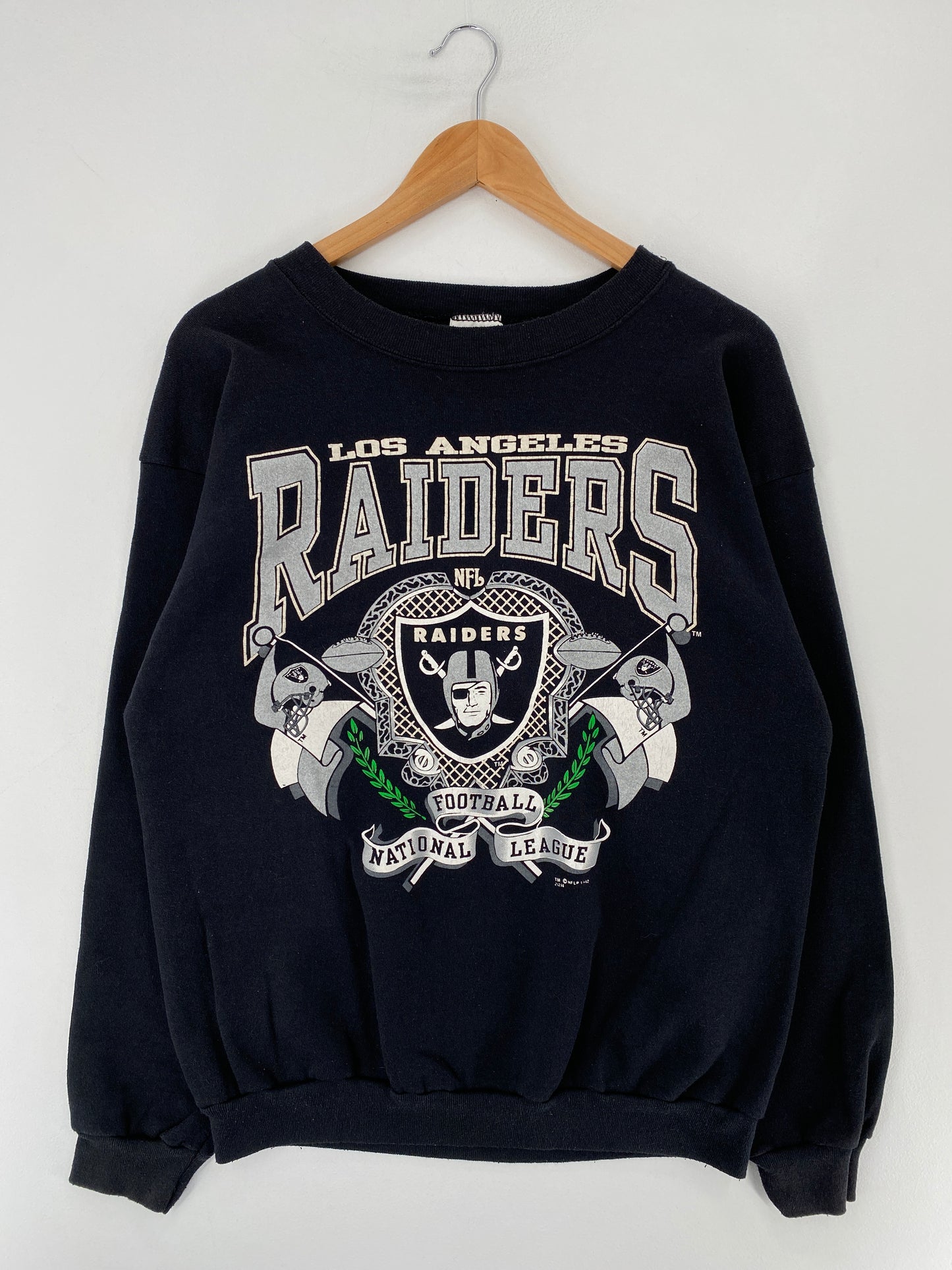 1992 LOS ANGELES RAIDERS Made in USA Size XL Vintage NFL Sweat-Shirt / E8817S