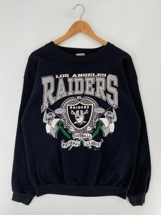 1992 LOS ANGELES RAIDERS Made in USA Size XL Vintage NFL Sweat-Shirt / E8817S