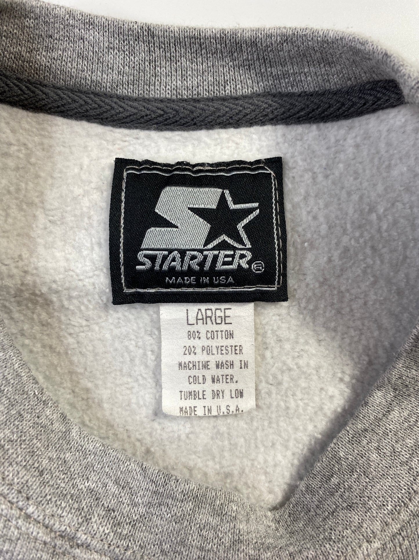 1995 STARTER x ATLANTA BRAVES Made in USA Size L Vintage MLB Sweat-Shirt / E8818S