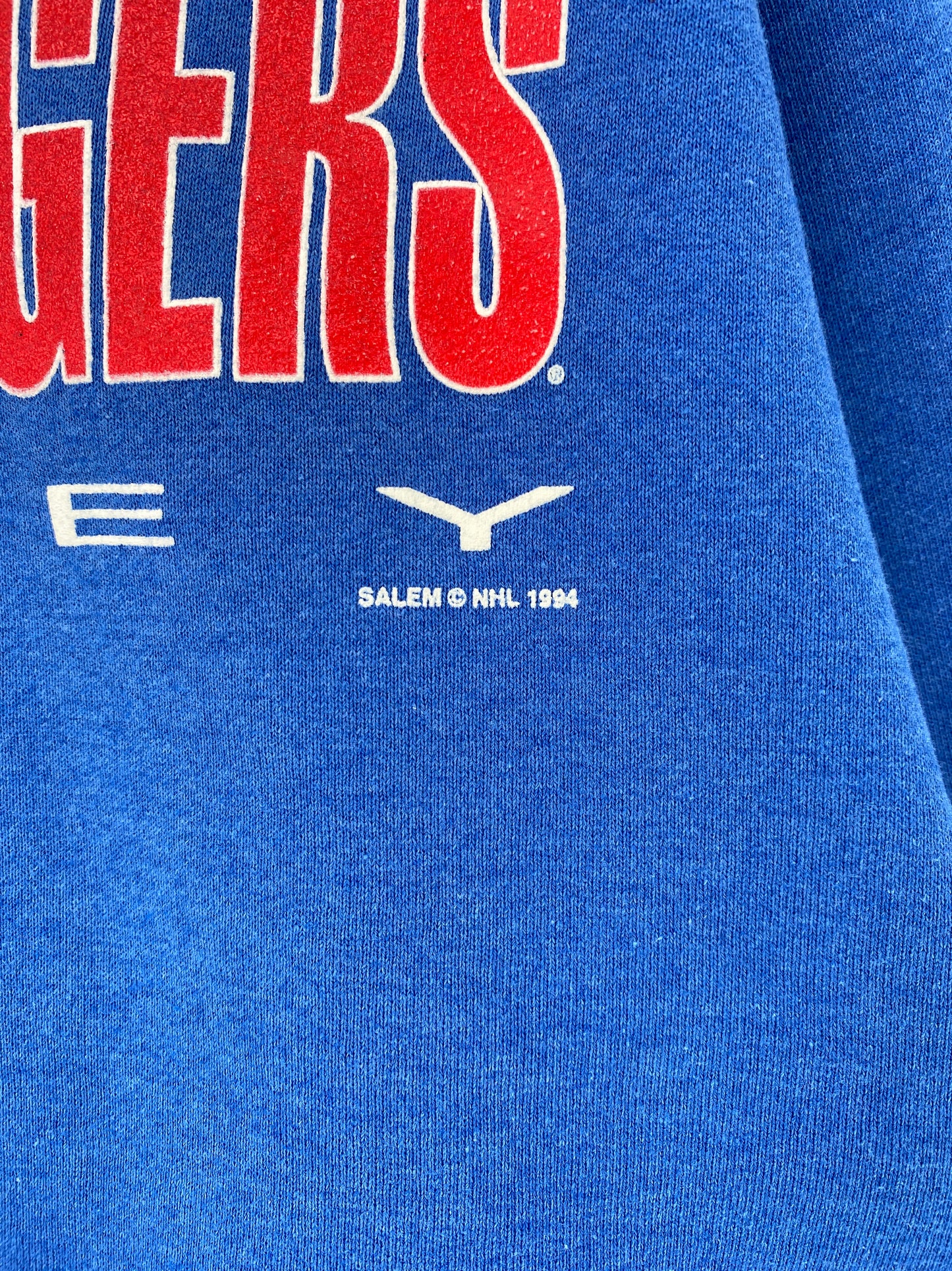 1994 NEW YORK RANGERS Made in USA Size L Vintage NHL Sweat-Shirt / E8821S